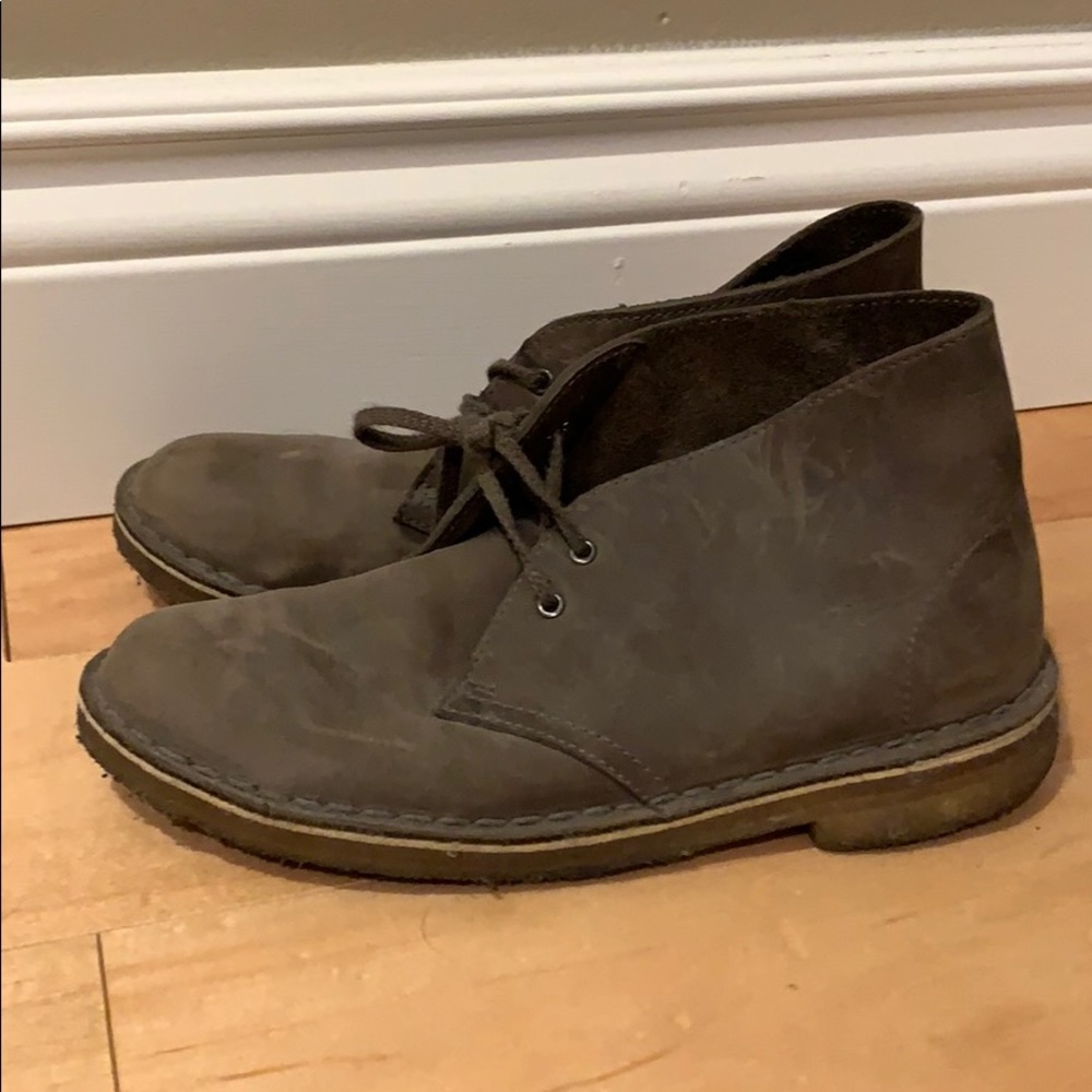 Clark’s Original Desert Boot Distressed Grey 7.5